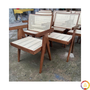 <b>Rattan</b> <b>chair</b> natural wicker handmade dining seat with sturdy bamboo frame for indoor <b>outdoor</b> furniture from Vietnam - Product Image 2