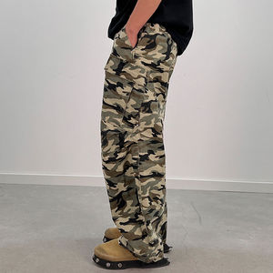 Pantalons de jogging décontractés pour hommes, logo personnalisé, pantalons amples, coupe ample, vêtements de travail en plein air, streetwear, 100% coton, anti-boulochage - Product Image 4