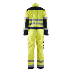 Vêtements de travail pour hommes sur mesure, uniforme de travail imperméable en polyester et nylon, combinaison de travail haute visibilité fluorescente - Product Image 4