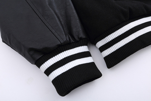 Vestes universitaires de haute qualité pour hommes, 100% laine, avec manches en cuir de vache, vestes universitaires de baseball, vestes universitaires - Product Image 6