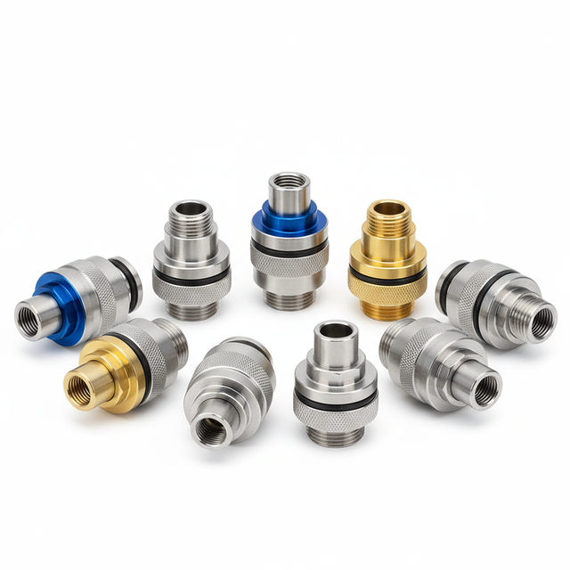 High Flow Leakproof Liquid Cooling Connector for Data Center CNC Precision Machining