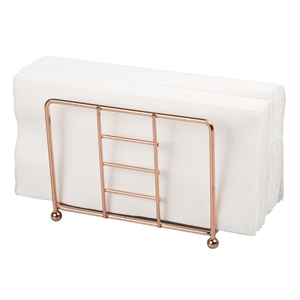 ROYAL HOME COLLECTION Support à mouchoirs et porte-serviettes en métal doré moderne, organisateur décoratif fait main pour hôtels et restaurants - Product Image 1