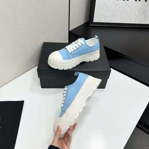 Zapatos de Diseñador, Estilos Europeos de Alta Calidad, Inspirados en la Primavera, con Suela Gruesa de Lona, Forro de Piel de Oveja y Suela de Goma - Product Image 4