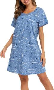 Conjunto de pijama de Modal de talla grande para mujer, ropa de dormir sin mangas con cuello en V, ropa de dormir corta con ribete de encaje, ropa de dormir teñida lisa, cintura suave con cordón - Product Image 3