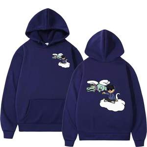 Hot Selling Custom Print 100% Cotton Heavyweight Puff Print Pullover Hoodies High Quality Men's Hoodies - Product Image 5