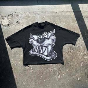 Nouveauté T-shirts à manches courtes pour hommes avec logo personnalisé imprimé en sérigraphie 100% coton peigné Couleur personnalisée Décontracté Deux pièces - Product Image 2