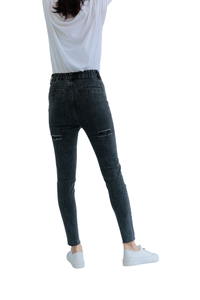 ชุดสตรีทแวร์สำหรับผู้หญิงชุดเดรสลำลองสำหรับผู้หญิงชุดเดรสผ้าเดนิมเข้ารูปแบบสกินนี่เอวปานกลาง - Product Image 5