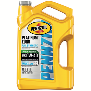 Pennzoil Platinum Euro SN PLUS 0W-40 Lot de 3 lubrifiants automobiles entièrement synthétiques de 5 pintes 550051111 - Product Image 1