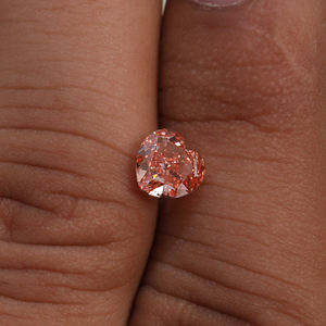 Diamante cultivado en laboratorio suelto con corte de corazón rosa de 1,3 CT, corte de corazón elegante con certificado IGI, fabricación de joyas, uso de diamante de laboratorio - Product Image 4