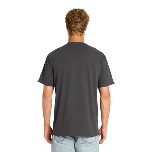 High Quality Men's Anti-Wrinkle Solid Dry Fit Moisture-<b>Wicking</b> Polyester Casual Woven Fabric Short Sleeve T Shirt - Product Image 2