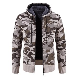 Sweat à capuche zippé pour homme 2024, camouflage, lourd, hiver, doublé en polaire, veste chaude, streetwear décontracté, sweat à capuche pour homme - Product Image 6