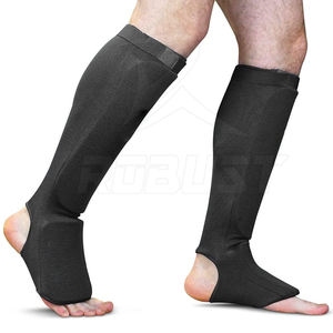 Espinilleras Ligeras de Neopreno con Envoltura de Tela Fácil de Usar para Entrenamiento en el Gimnasio y Protección de Piernas - Product Image 2