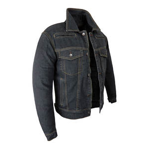 Chaquetas Vaqueras Desgastadas para Hombre a Precio Económico, Fabricación Profesional, Chaqueta Vaquera de la Mejor Calidad con Cuello Camisero para Hombre - Product Image 3