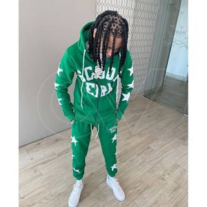 Survêtements surdimensionnés avec logo imprimé personnalisé Sweat à capuche en coton Slim Fit Survêtement pour hommes Ensemble jogging Ensemble Survêtement - Product Image 4