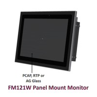 Moniteur industriel embarqué avec écran TFT tactile capacitif/résistif à atténuation automatique pour usage professionnel