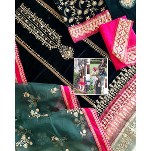 Zainab Chottani ชุดสูทผ้ากำมะหยี่สำหรับผู้หญิง TC-267 - Product Image 3