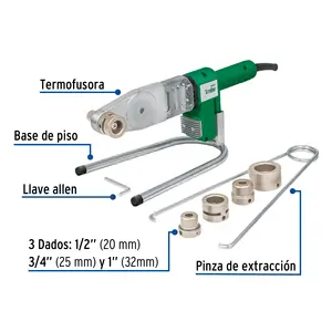 Unité de thermofusion FOSET 600W pour le soudage de tuyaux en PVC 220V Nouveau soudeur plastique industriel pour la construction, l'usage domestique et agricole Fabriqué au Mexique - Product Image 3