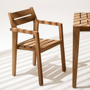 FAUTEUIL À MANGER EN BOIS DE TECK POUR L'EXTÉRIEUR FABRIQUÉ EN INDONÉSIE - Product Image 1