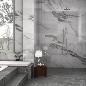 Azulejos de suelo y pared esmaltados blancos de porcelana pulida de estilo europeo moderno de 800x1600mm para proyectos de interior y exterior - Product Image 1