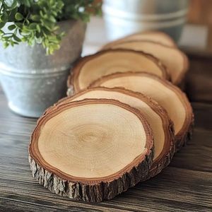 Wooden coaster set handmade with beautiful carved patterns for kitchen dining office home decoration use - Product Image 6