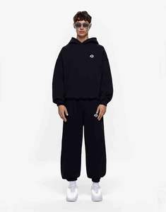 ชุดเซ็ตเสื้อฮู้ดดี้และกางเกงจ็อกเกอร์พิมพ์ลายโลโก้สั่งทำพิเศษ MOE Luxury Winter Streetwear สำหรับทุกเพศ แห้งเร็ว ระบายอากาศได้ดี ผ้าฝ้าย 100% ทรงโอเวอร์ไซส์ - Product Image 1