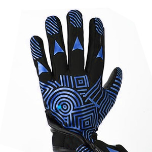 Guantes de receptor de fútbol con logotipo personalizado Premium Guantes de recepción impresos de silicona antideslizantes - Product Image 6