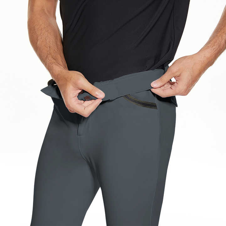 2024 High Performance Men's Equestrian Trousers Tight Knitted High Waisted Western Horse Leggings Non Slip Compression Breeches