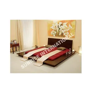 Exportador indiano de Melhor Qualidade Sheesham Madeira Estilo Japonês Plataforma Queen Size Double Bed no Mercado Atacado Preço