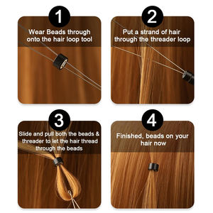 ชุดต่อผมสแตนเลสสตีลเคลือบสีดำสำหรับผู้หญิงเกรดผมบริสุทธิ์ - Product Image 6