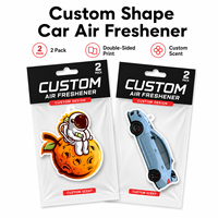 Diffuseur de parfum personnalisé pour voiture, logo sur mesure découpé, carte parfumée suspendue en papier pour l'entretien automobile et les magasins de détail