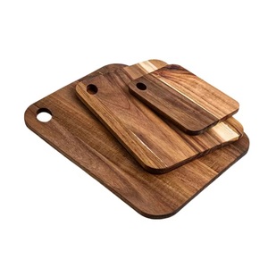 Fabricant d'équipement d'origine Ensemble de 3 planches à découper en bois d'acacia épais et écologique Blocs à découper en bois pour la cuisine - Product Image 5