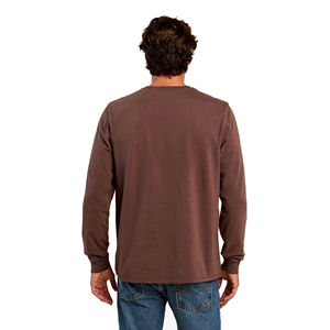 Camiseta de cuello redondo para hombre, camisetas de manga larga lisas de talla grande con logotipo personalizado de alta calidad, camiseta para hombre, transpirable, OEM - Product Image 4