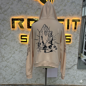 Nueva llegada mejor precio más demandado Sudadera con cremallera marfil Impreso fábrica hecha precio barato sudaderas con capucha hombres sudaderas con capucha para hombres - Product Image 2