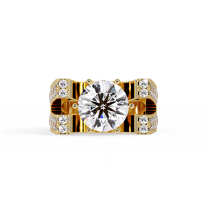 Bagues audacieuses en argent sterling 925 avec diamants de laboratoire ronds, anneau en V unisexe, 5,00 carats, certifiées IGI, pour fiançailles, du fabricant - Product Image 4