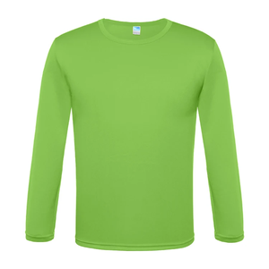 Haute qualité 100% coton Style décontracté surdimensionné pour printemps séchage rapide polyester col rond à manches longues t-shirt - Product Image 2