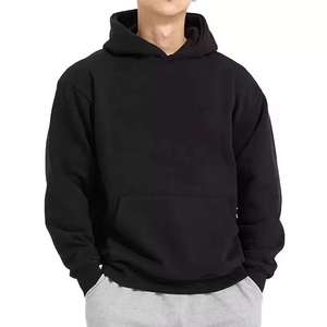 Nouveaux sweats à capuche personnalisés pour hommes en polyester/coton molletonné, épais, écologiques, avec impression en relief, poche, coupe classique, hiver - Product Image 1