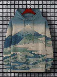 เสื้อสเวตเชิ้ตลำลองแฟชั่นฤดูใบไม้ร่วงสำหรับผู้ชายและผู้หญิง พิมพ์ลาย 3 มิติ ทรงโอเวอร์ไซส์ เสื้อฮู้ดกันน้ำ ระบายอากาศได้ดี ผ้าฟลีซถัก ชุดวอร์ม - Product Image 4