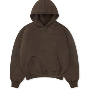 Sweat à capuche personnalisé en éponge française surdimensionné et lavé à l'acide pour hommes pour la mode en plein air - Product Image 1