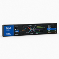 Écran LCD grand format pour passagers, alertes de porte, affichage 4K 700 Nits, panneau publicitaire en bande, guidage métro