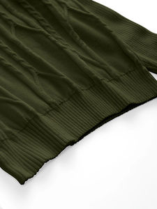 Suéter de cuello alto de otoño para hombre, suéter de punto de Color sólido a la moda, suéter cálido ajustado para hombre - Product Image 6