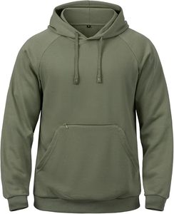 Sweat-shirts à capuche pour hommes, en polyester/coton, doux, à manches longues, décontractés, avec poche zippée, pour l'automne - Product Image 1