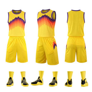 Uniforme de basket-ball à manches courtes en polyester/coton respirant et à séchage rapide, de qualité supérieure, design élégant, vente en gros à prix abordable pour le sport - Product Image 6