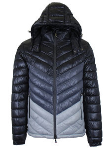 Veste matelassée unisexe de haute qualité personnalisée avec logo personnalisé Veste matelassée à capuche avec fermeture éclair pour l'hiver compressible - Product Image 5