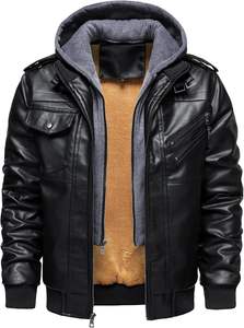 Chaqueta de Cuero Genuino para Hombre, Estilo Moderno 2026, con Pelo de Vaca sobre Cuero, Cuello Alto, Personalizada, de Primera Calidad, para Otoño - Product Image 4