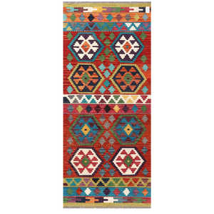 Maimana Afghanistan Kilim <b>Rug</b> 193 X 82 cm <b>Area</b> <b>Rugs</b> & <b>Sets</b> - Product Image 1
