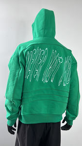 เสื้อฮู้ดดี้ผ้าเฟรนช์เทอร์รี่เนื้อหนาแบบสั่งทำพิเศษ คุณภาพสูง พร้อมซิปแบบเต็มตัว  หน้ากากสองชั้นในตัว สำหรับผู้ชาย - Product Image 4