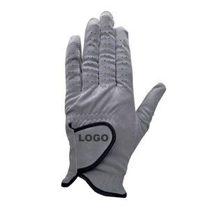 Gants de golf en cuir véritable Cabretta haute durabilité avec logo personnalisé et design réglable directement du Pakistan - Product Image 2