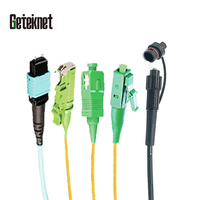 Kabel Patch Cord Fiber Optik Duplex GETEKnet SC/APC ke LC/UPC G652D Singlemode Panjang 1m-100m Bersertifikasi CE