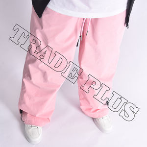 กางเกงกันหิมะสีชมพูกันน้ำมีซับในให้ความอบอุ่นปรับได้ - Product Image 2