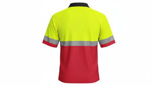 Camiseta de Seguridad Reflectante de Alta Visibilidad, Manga Corta, Transpirable, de Secado Rápido, para Trabajo en Almacenes y Protección Contra Incendios, Talla OEM - Product Image 3
